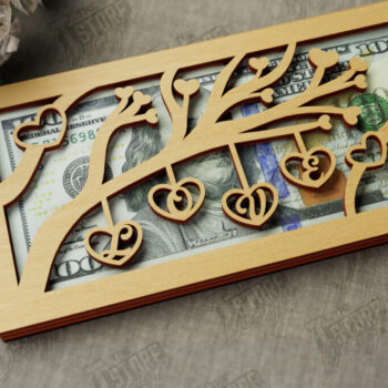 Intra απο ξύλο plywood 3mm-4mm πάχος – Πακέτο κατόχων χρημάτων για την ημέρα του Αγίου Βαλεντίνου Δίασταση  20x20 cm INTRAFABR-112499179 - Image 4