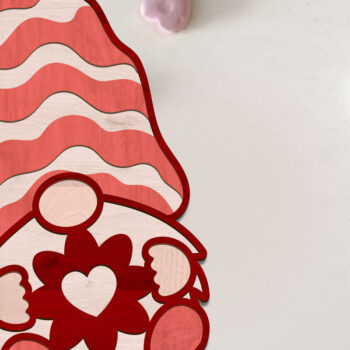 Intra απο ξύλο plywood 3mm-4mm πάχος – Αρχεία Gnome πολλαπλών επιπέδων για την ημέρα του Αγίου Βαλεντίνου Δίασταση  20x20 cm INTRAFABR-86933690 - Image 2