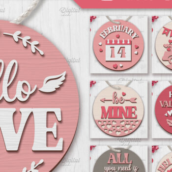 Intra απο ξύλο plywood 3mm-4mm πάχος – Πακέτο στολίδι του Αγίου Βαλεντίνου Δίασταση  20x20 cm INTRAFABR-85774039 - Image 1