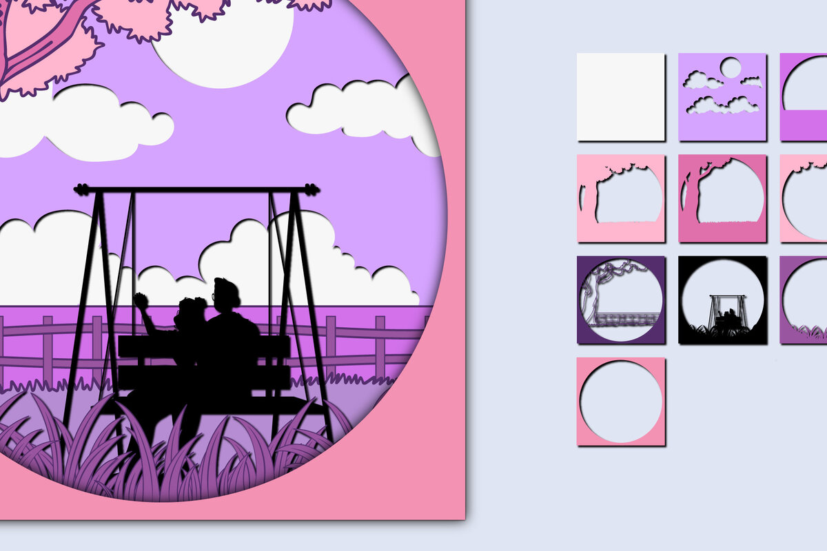 Intra απο ξύλο plywood 3mm-4mm πάχος – Χαρτί κοπής 3D για την ημέρα του Αγίου Βαλεντίνου Δίασταση  20x20 cm INTRAFABR-57043285