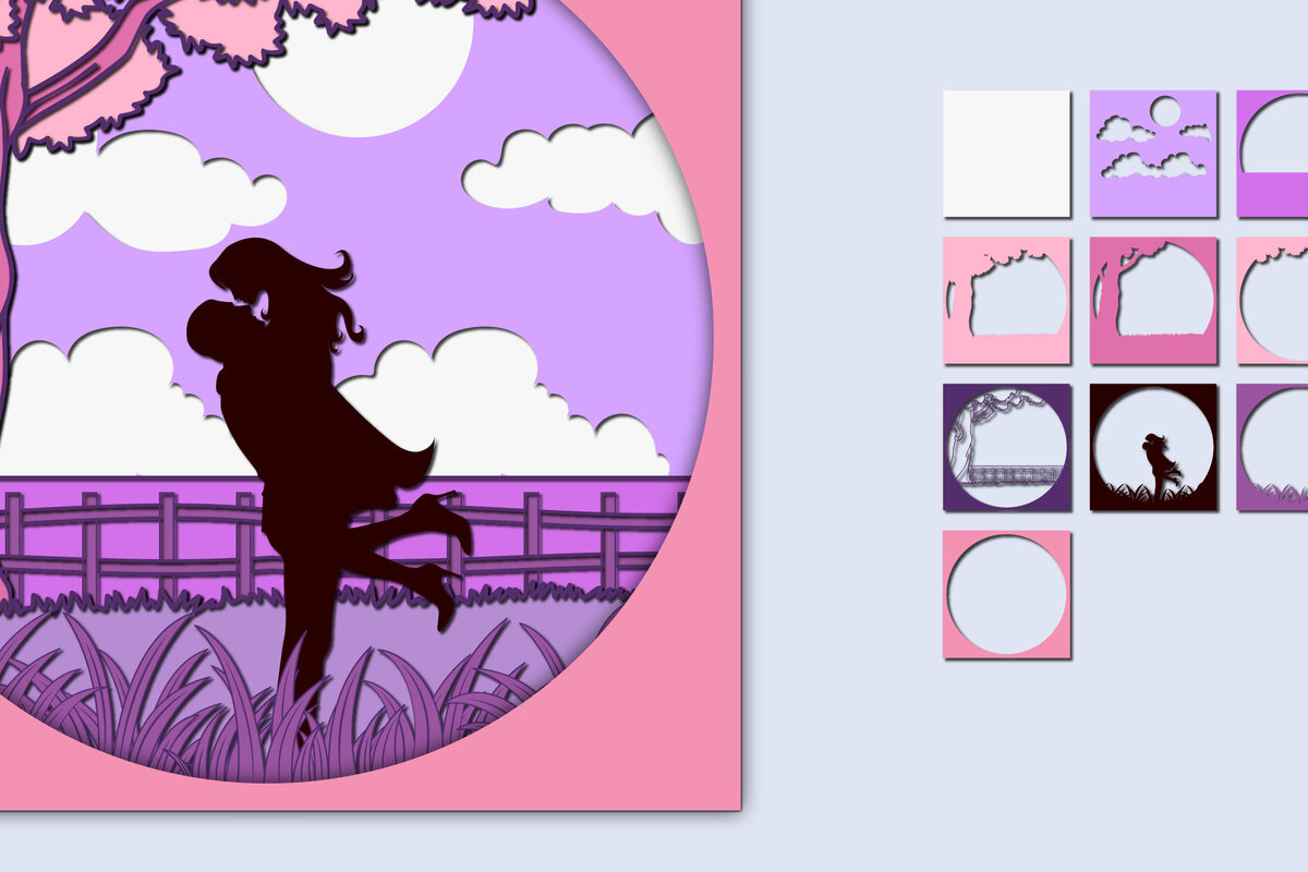 Intra απο ξύλο plywood 3mm-4mm πάχος – Χαρτί κοπής 3D για την ημέρα του Αγίου Βαλεντίνου Δίασταση  20x20 cm INTRAFABR-57044161