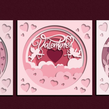 Intra απο ξύλο plywood 3mm-4mm πάχος – Δώρο δέσμης κοπής χαρτιού για την ημέρα του Αγίου Βαλεντίνου Δίασταση  20x20 cm INTRAFABR-57529807 - Image 3