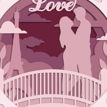 Intra απο ξύλο plywood 3mm-4mm πάχος – Δώρο δέσμης κοπής χαρτιού για την ημέρα του Αγίου Βαλεντίνου Δίασταση  20x20 cm INTRAFABR-57529807 - Image 4