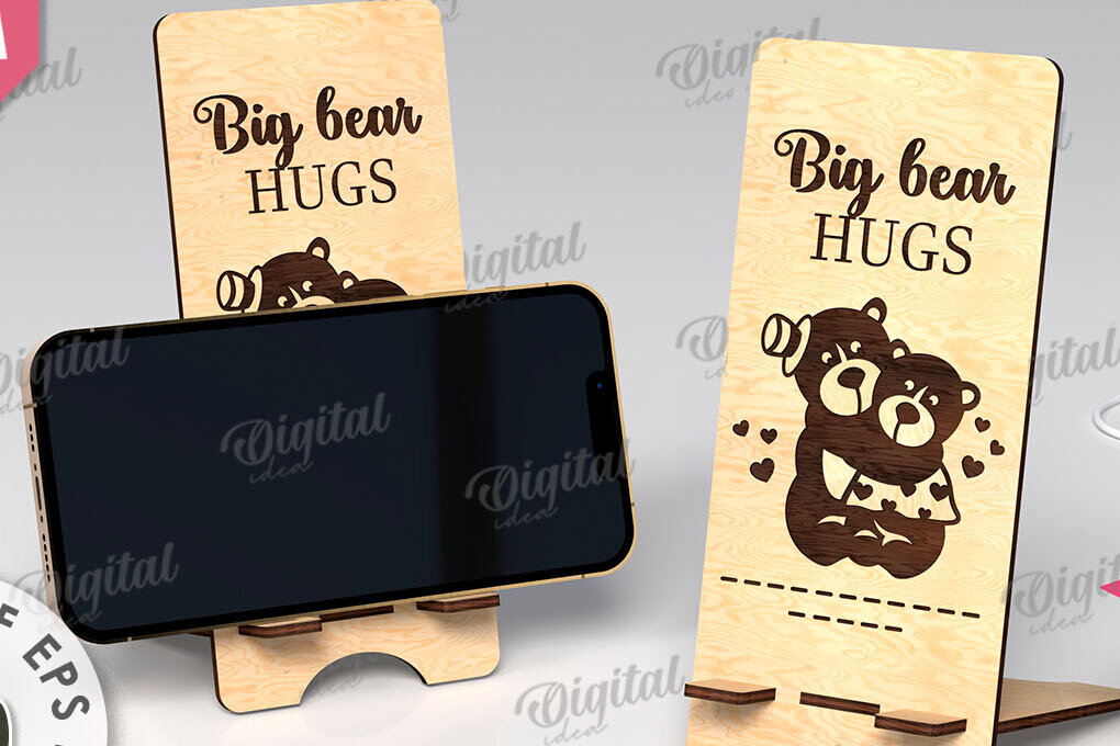 Intra απο ξύλο plywood 3mm-4mm πάχος – Βάση τηλεφώνου για την Ημέρα του Αγίου Βαλεντίνου Δίασταση  20x20 cm INTRAFABR-111862022