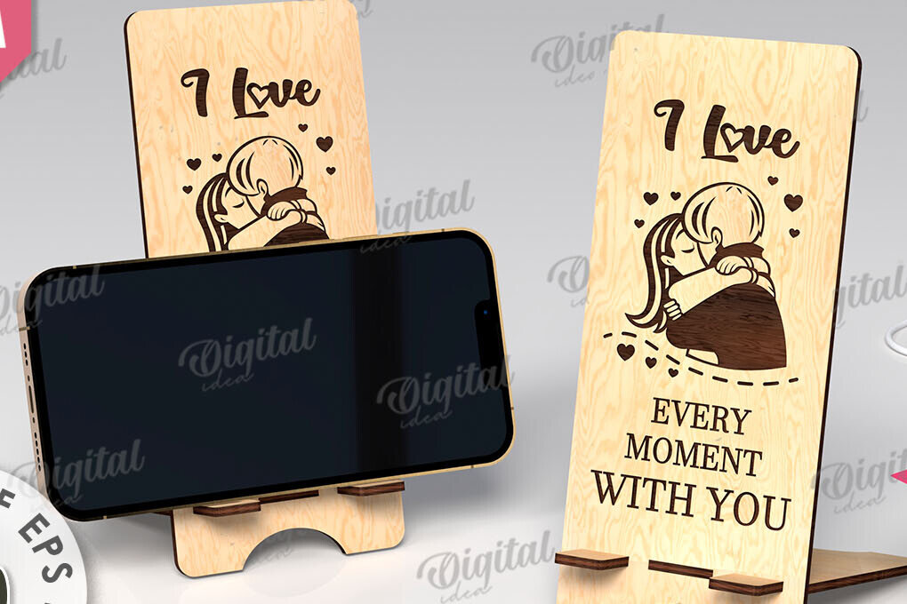 Intra απο ξύλο plywood 3mm-4mm πάχος – Βάση τηλεφώνου για την Ημέρα του Αγίου Βαλεντίνου Δίασταση  20x20 cm INTRAFABR-111862068