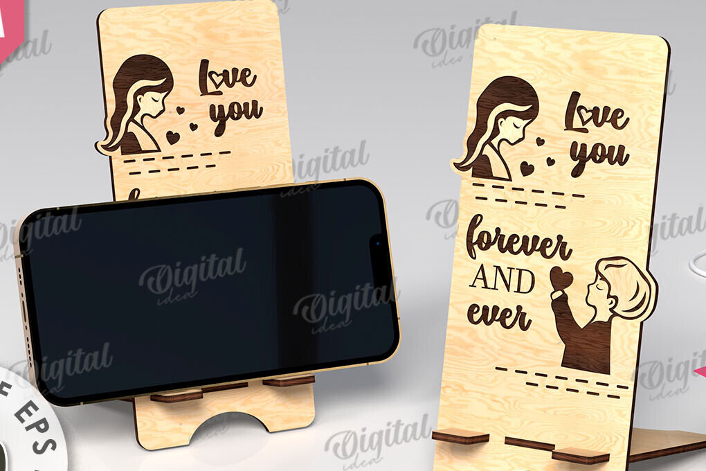 Intra απο ξύλο plywood 3mm-4mm πάχος – Βάση τηλεφώνου για την Ημέρα του Αγίου Βαλεντίνου Δίασταση  20x20 cm INTRAFABR-111862120