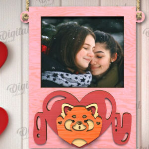 Intra απο ξύλο plywood 3mm-4mm πάχος – Κορνίζα για την Ημέρα του Αγίου Βαλεντίνου Δίασταση  20x20 cm INTRAFABR-110245444