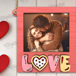 Intra απο ξύλο plywood 3mm-4mm πάχος – Κορνίζα για την Ημέρα του Αγίου Βαλεντίνου Δίασταση  20x20 cm INTRAFABR-110244922