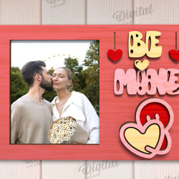 Intra απο ξύλο plywood 3mm-4mm πάχος – Κορνίζα για την Ημέρα του Αγίου Βαλεντίνου Δίασταση  20x20 cm INTRAFABR-110245075 - Image 1