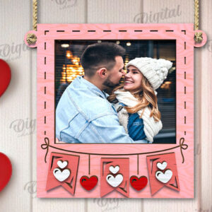 Intra απο ξύλο plywood 3mm-4mm πάχος – Κορνίζα για την Ημέρα του Αγίου Βαλεντίνου Δίασταση  20x20 cm INTRAFABR-110245160