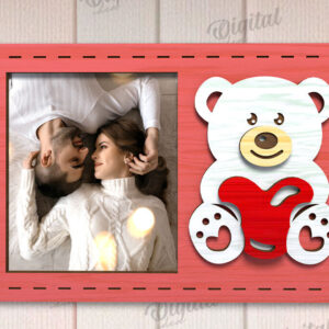 Intra απο ξύλο plywood 3mm-4mm πάχος – Κορνίζα για την Ημέρα του Αγίου Βαλεντίνου Δίασταση  20x20 cm INTRAFABR-110245316