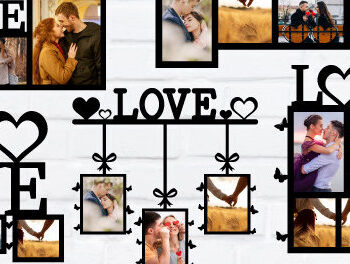 Intra απο ξύλο plywood 3mm-4mm πάχος – Πακέτο Κορνίζας για την Ημέρα του Αγίου Βαλεντίνου Δίασταση  20x20 cm INTRAFABR-86668282 - Image 1