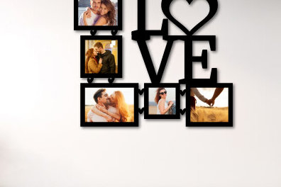 Intra απο ξύλο plywood 3mm-4mm πάχος – Κορνίζα για την Ημέρα του Αγίου Βαλεντίνου Δίασταση  20x20 cm INTRAFABR-86699219