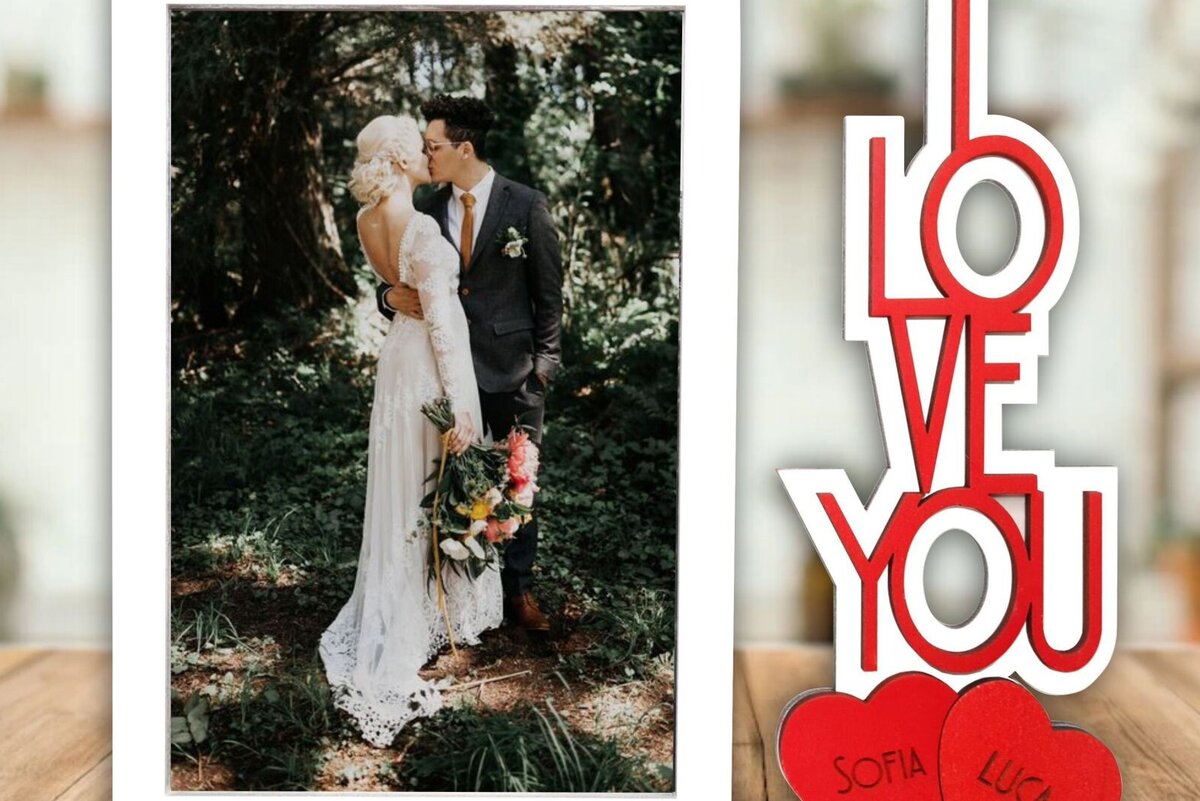 Intra απο ξύλο plywood 3mm-4mm πάχος – Κορνίζα για την ημέρα του Αγίου Βαλεντίνου Laser Δίασταση  20x20 cm INTRAFABR-85759494