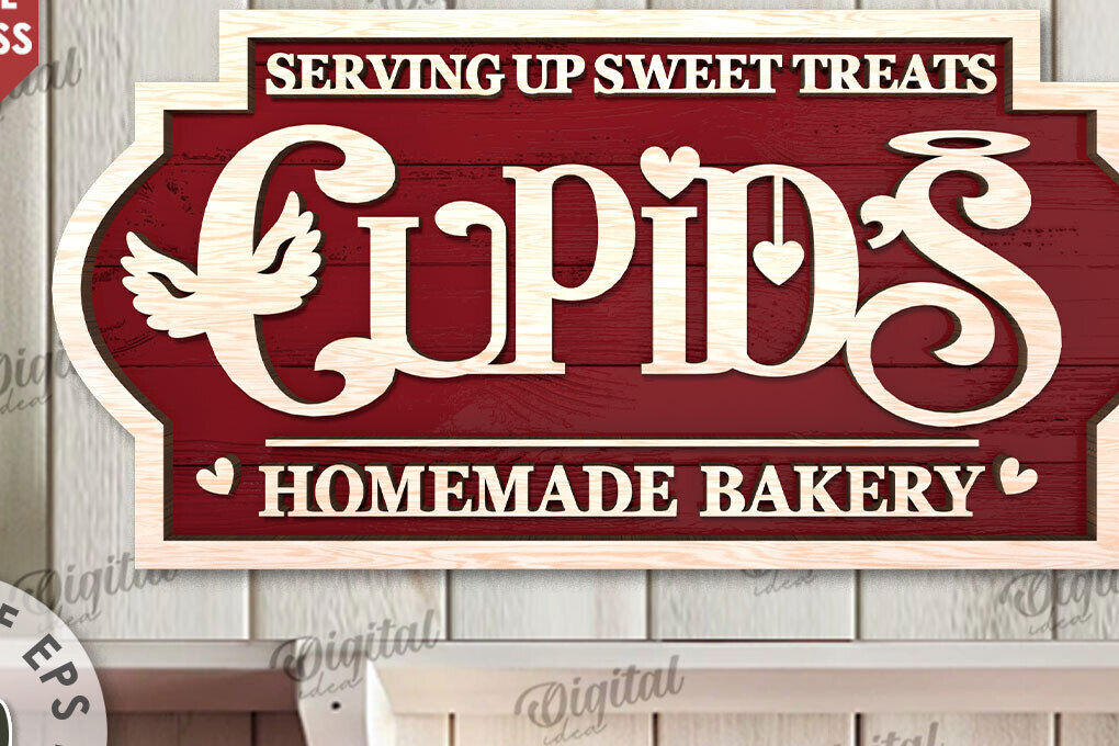 Intra απο ξύλο plywood 3mm-4mm πάχος – Κοπή με λέιζερ για την Ημέρα του Αγίου Βαλεντίνου Δίασταση  20x20 cm INTRAFABR-110382949