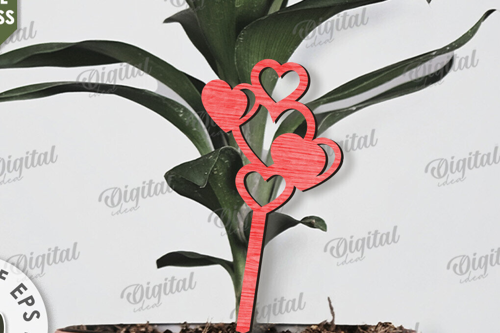 Intra απο ξύλο plywood 3mm-4mm πάχος – Κοπή με λέιζερ για την Ημέρα του Αγίου Βαλεντίνου Δίασταση  20x20 cm INTRAFABR-110382076