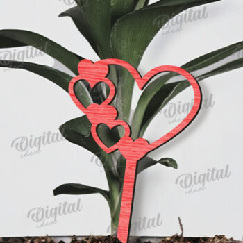 Intra απο ξύλο plywood 3mm-4mm πάχος – Κοπή με λέιζερ για την Ημέρα του Αγίου Βαλεντίνου Δίασταση  20x20 cm INTRAFABR-110382201 - Image 1