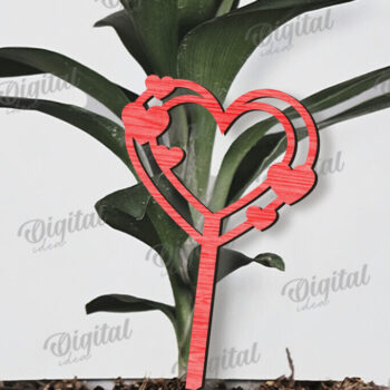 Intra απο ξύλο plywood 3mm-4mm πάχος – Κοπή με λέιζερ για την Ημέρα του Αγίου Βαλεντίνου Δίασταση  20x20 cm INTRAFABR-110381425 - Image 1