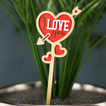 Intra απο ξύλο plywood 3mm-4mm πάχος – Πακέτο φυτών για την Ημέρα του Αγίου Βαλεντίνου |CNC Δίασταση  20x20 cm INTRAFABR-112631128 - Image 9