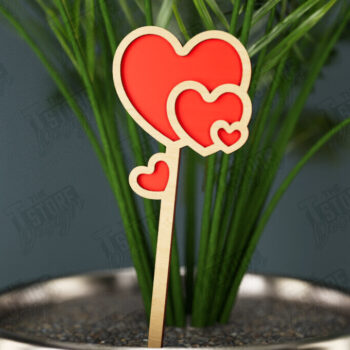 Intra απο ξύλο plywood 3mm-4mm πάχος – Πακέτο φυτών για την Ημέρα του Αγίου Βαλεντίνου |CNC Δίασταση  20x20 cm INTRAFABR-112631128 - Image 10