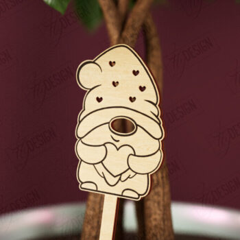 Intra απο ξύλο plywood 3mm-4mm πάχος – Πακέτο φυτών για την Ημέρα του Αγίου Βαλεντίνου |CNC Δίασταση  20x20 cm INTRAFABR-112620849 - Image 8