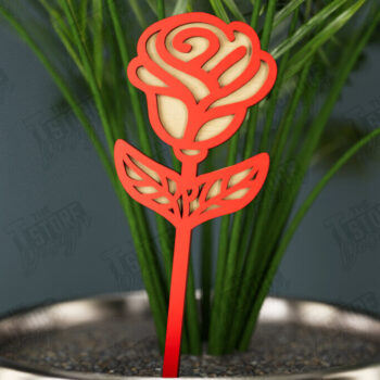 Intra απο ξύλο plywood 3mm-4mm πάχος – Ημέρα του Αγίου Βαλεντίνου Plant Stakes | Αρχείο CNC Δίασταση  20x20 cm INTRAFABR-112631044 - Image 1