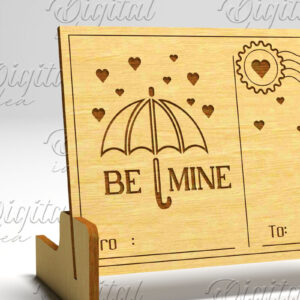 Intra απο ξύλο plywood 3mm-4mm πάχος – Καρτ ποστάλ για την ημέρα του Αγίου Βαλεντίνου. Τρισδιάστατη Δίασταση  20x20 cm INTRAFABR-84751144