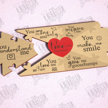 Intra απο ξύλο plywood 3mm-4mm πάχος – Πακέτο κοπής με λέιζερ παζλ για την ημέρα του Αγίου Βαλεντίνου Δίασταση  20x20 cm INTRAFABR-112093434 - Image 4