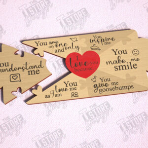 Intra απο ξύλο plywood 3mm-4mm πάχος – Παζλ του Αγίου Βαλεντίνου | Ρομαντικό δώρο Δίασταση 20x20 cm INTRAFABR-112093313