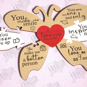 Intra απο ξύλο plywood 3mm-4mm πάχος – Παζλ του Αγίου Βαλεντίνου | Ρομαντικό δώρο Δίασταση  20x20 cm INTRAFABR-112093320