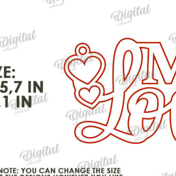 Intra απο ξύλο plywood 3mm-4mm πάχος – Αποσπάσματα για την Ημέρα του Αγίου Βαλεντίνου Αποκοπή με λέιζερ Δίασταση  20x20 cm INTRAFABR-113331834 - Image 2