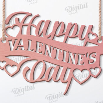 Intra απο ξύλο plywood 3mm-4mm πάχος – Δέσμη κοπής με λέιζερ αποσπάσματα για την ημέρα του Αγίου Βαλεντίνου Δίασταση  20x20 cm INTRAFABR-113335713 - Image 5