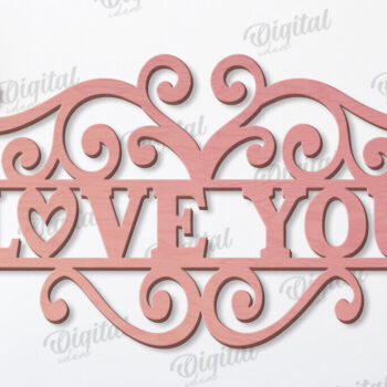 Intra απο ξύλο plywood 3mm-4mm πάχος – Δέσμη κοπής με λέιζερ αποσπάσματα για την ημέρα του Αγίου Βαλεντίνου Δίασταση  20x20 cm INTRAFABR-113335713 - Image 7