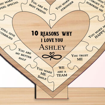 Intra απο ξύλο plywood 3mm-4mm πάχος – Σημάδι Λόγοι για την Ημέρα του Αγίου Βαλεντίνου για να σας αγαπήσουμε Δίασταση  20x20 cm INTRAFABR-112940279 - Image 3