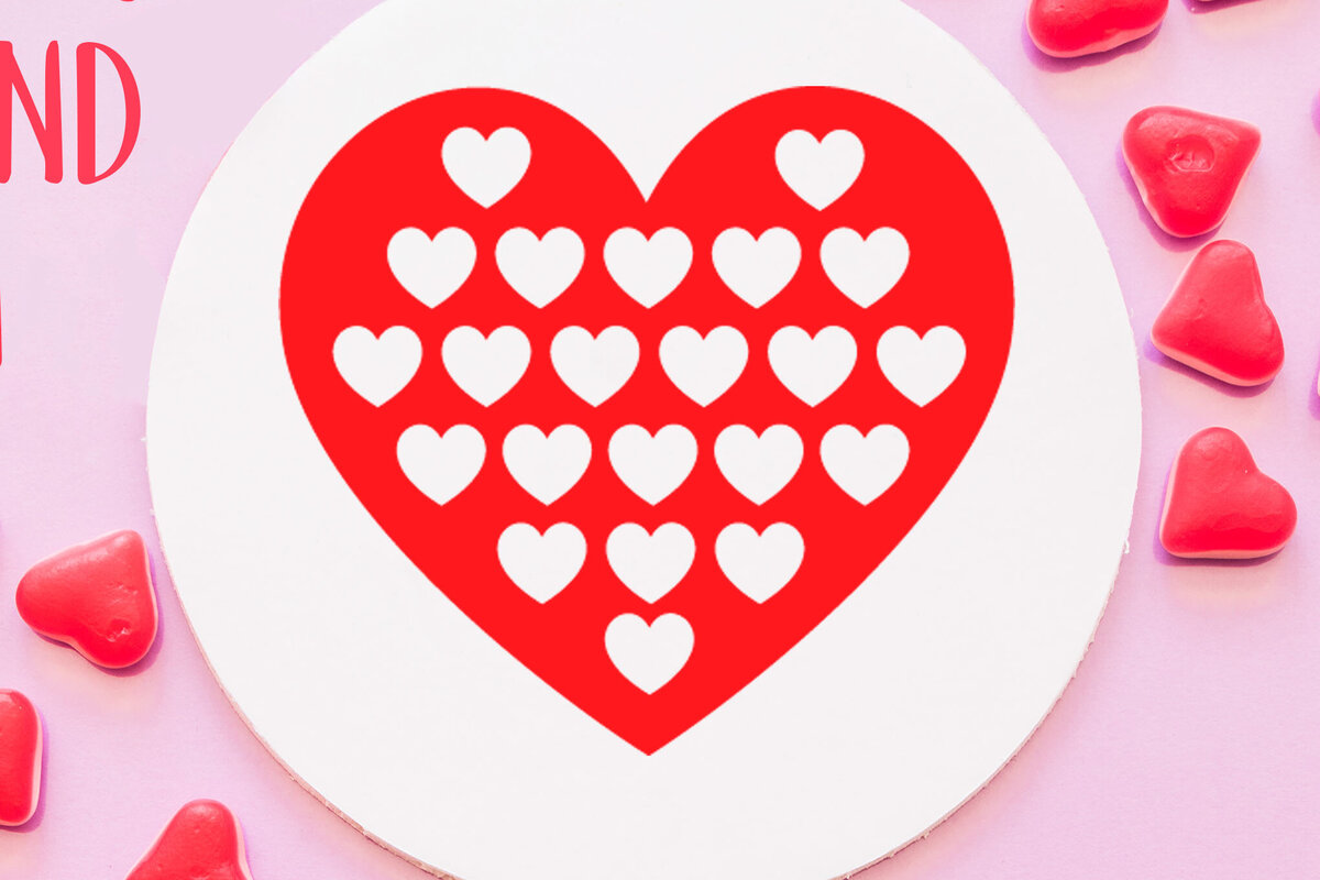 Intra απο ξύλο plywood 3mm-4mm πάχος – Ημέρα του Αγίου Βαλεντίνου. Κόκκινη Καρδιά. Στρογγυλή πινακίδα Δίασταση  20x20 cm INTRAFABR-83099932