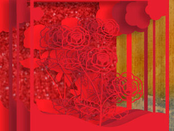 Intra απο ξύλο plywood 3mm-4mm πάχος – Rose Multilayer 870 για την Ημέρα του Αγίου Βαλεντίνου Δίασταση  20x20 cm INTRAFABR-88815251 - Image 3