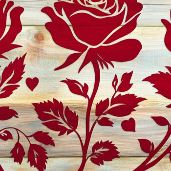 Intra απο ξύλο plywood 3mm-4mm πάχος – Αρχείο περικοπής Roses Days Valentine Δίασταση  20x20 cm INTRAFABR-105057254 - Image 1