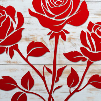 Intra απο ξύλο plywood 3mm-4mm πάχος – Πακέτο αρχείου κομμένων τριαντάφυλλων για την ημέρα του Αγίου Βαλεντίνου Δίασταση  20x20 cm INTRAFABR-105069071 - Image 5