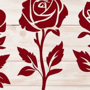 Intra απο ξύλο plywood 3mm-4mm πάχος – Αρχείο περικοπής Roses Days Valentine Δίασταση  20x20 cm INTRAFABR-105056812