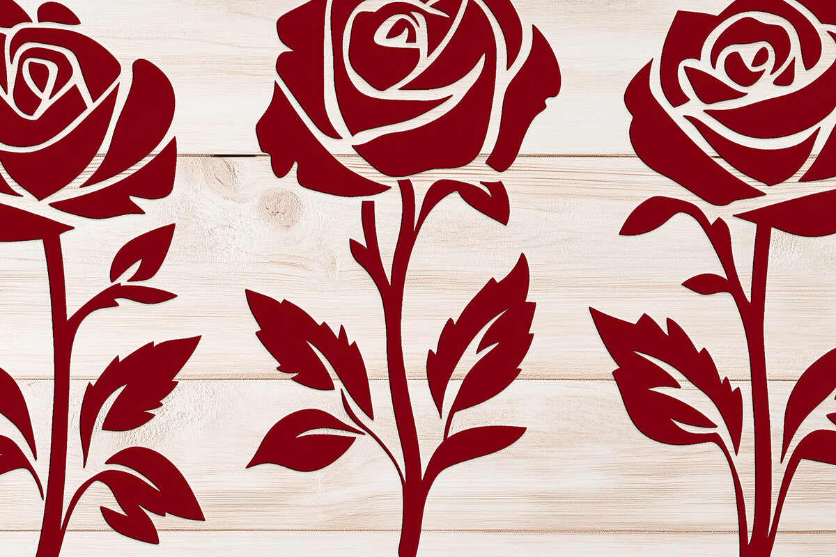 Intra απο ξύλο plywood 3mm-4mm πάχος – Αρχείο περικοπής Roses Days Valentine Δίασταση  20x20 cm INTRAFABR-105056812