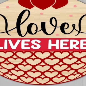 Intra απο ξύλο plywood 3mm-4mm πάχος – Πακέτο στρογγυλής ημέρας του Αγίου Βαλεντίνου Δίασταση  20x20 cm INTRAFABR-113008846 - Image 4