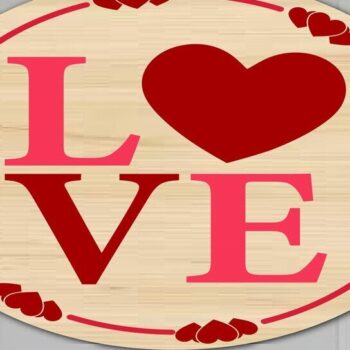 Intra απο ξύλο plywood 3mm-4mm πάχος – Πακέτο στρογγυλής ημέρας του Αγίου Βαλεντίνου Δίασταση  20x20 cm INTRAFABR-113008846 - Image 7