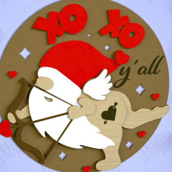 Intra απο ξύλο plywood 3mm-4mm πάχος – Πακέτο σημάτων για την Ημέρα του Αγίου Βαλεντίνου | CNC Δίασταση  20x20 cm INTRAFABR-110331944 - Image 3