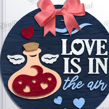 Intra απο ξύλο plywood 3mm-4mm πάχος – Πακέτο λέιζερ στρογγυλών πινακίδων για την ημέρα του Αγίου Βαλεντίνου Δίασταση  20x20 cm INTRAFABR-110122340 - Image 6