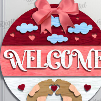 Intra απο ξύλο plywood 3mm-4mm πάχος – Πακέτο λέιζερ στρογγυλών πινακίδων για την ημέρα του Αγίου Βαλεντίνου Δίασταση  20x20 cm INTRAFABR-110122340 - Image 7