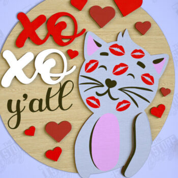 Intra απο ξύλο plywood 3mm-4mm πάχος – Σημάδια για την Ημέρα του Αγίου Βαλεντίνου | Επιγραφές τοίχου Δίασταση  40x30 cm INTRAFABR-110331298 - Image 1