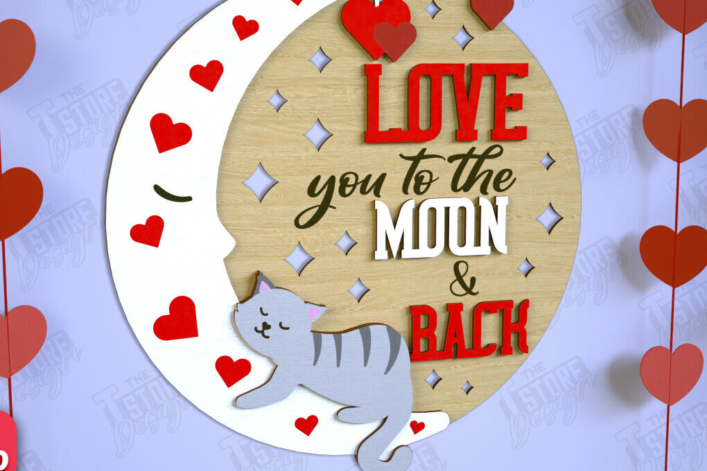 Intra απο ξύλο plywood 3mm-4mm πάχος – Σημάδια για την Ημέρα του Αγίου Βαλεντίνου | Επιγραφές τοίχου Δίασταση  40x30 cm INTRAFABR-110331345