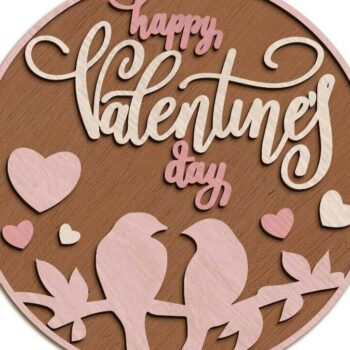 Intra απο ξύλο plywood 3mm-4mm πάχος – ΣΕΤ Ημέρα του Αγίου Βαλεντίνου Διακόσμηση τοίχου Δίασταση  40x30 cm INTRAFABR-87347020 - Image 6