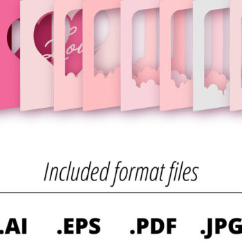 Intra απο ξύλο plywood 3mm-4mm πάχος – Κουτί σκιών για την ημέρα του Αγίου Βαλεντίνου, τρισδιάστατη κοπή χαρτιού Δίασταση  20x20 cm INTRAFABR-57871634 - Image 5