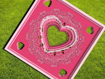 Intra απο ξύλο plywood 3mm-4mm πάχος – Ημέρα του Αγίου Βαλεντίνου Shadowbox Love Heart Δίασταση  20x20 cm INTRAFABR-57223365 - Image 6